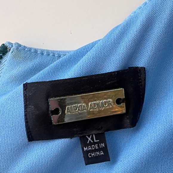 Alexia Admor Light Blue Asymmetrical Dress - Picture 2 of 5